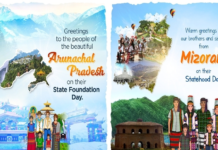 Statehood Day Wishes Pour In as Arunachal Pradesh and Mizoram Celebrate Four Decades of Progress