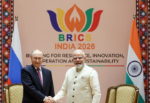 Modi, Putin Review Expanding India-Russia Ties at BRICS Summit
